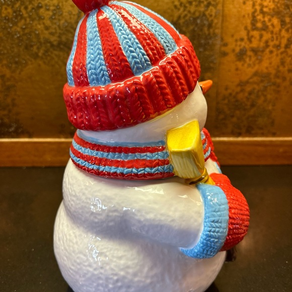 Homeworx By Harry Slatkin Trim The Tree Snowman Canister Empty - Picture 4 of 9